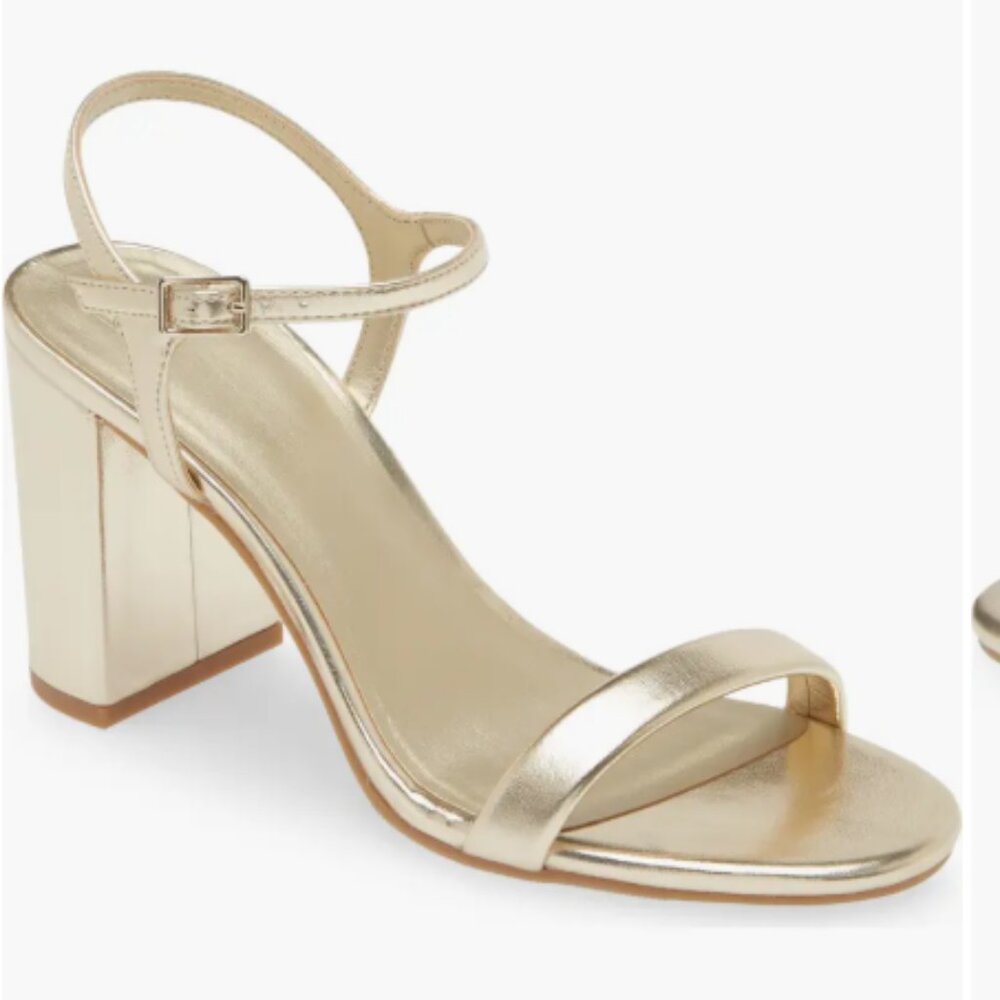 BP Gold Strappy Heels